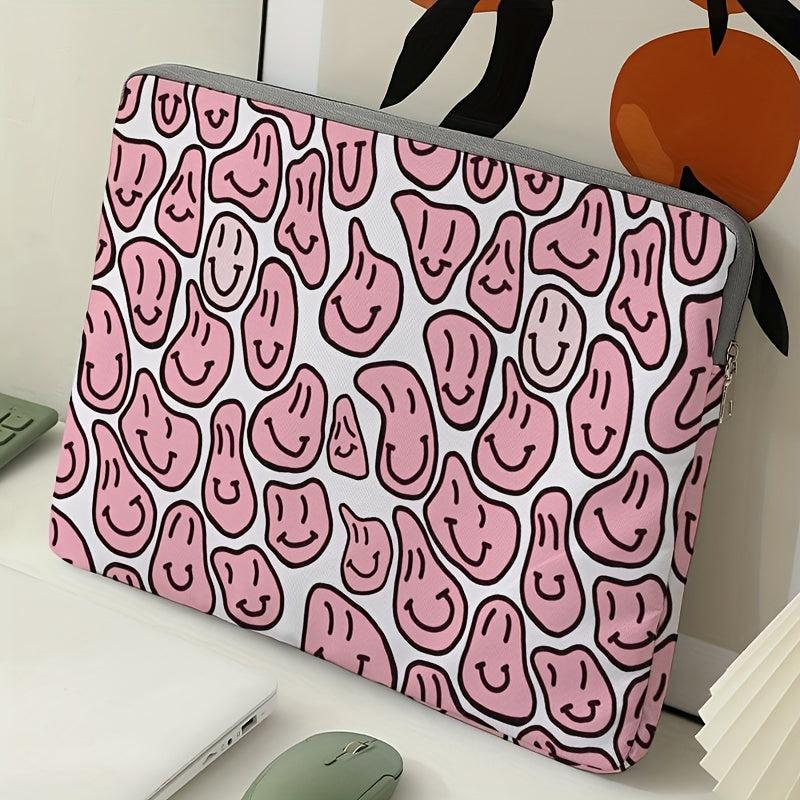Soft Laptop Bag Computer Fabric Cover Accessories Pink Face