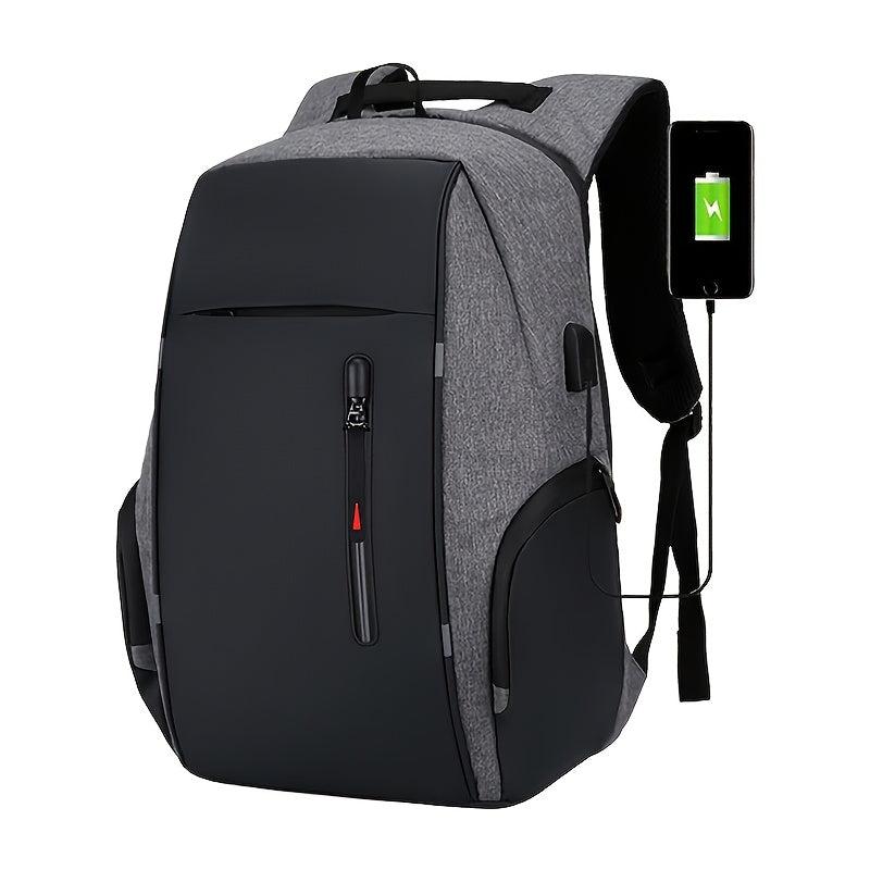 Men's Anti-theft Laptop Backpack Large Capacity USB Charging Business Bag