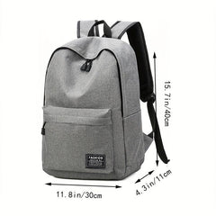 Casual Canvas Backpack Large Capacity School Bag