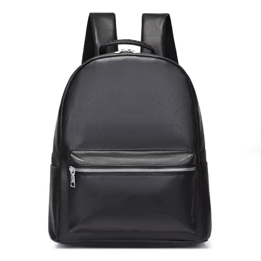 Men's Casual Flower Pattern Leather Backpack School Bag Laptop
