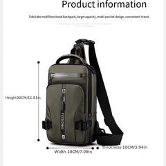 Men's Waterproof Shoulder Messenger Bag