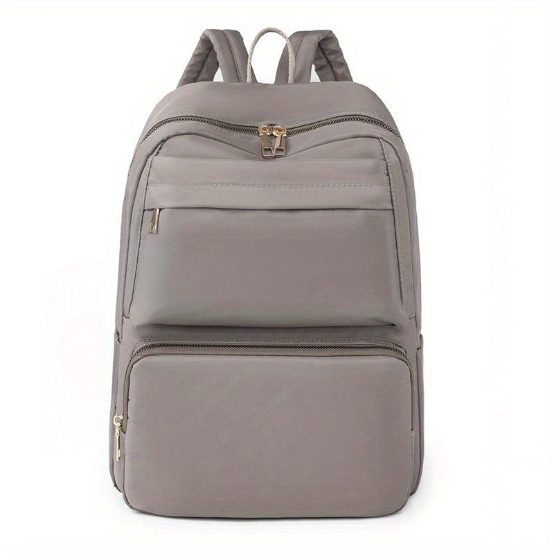 Casual Travel Backpack Women's Bag Solid Versatile Students Commuter Bag