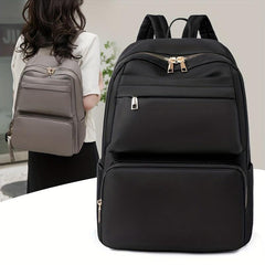 Casual Travel Backpack Women's Bag Solid Versatile Students Commuter Bag