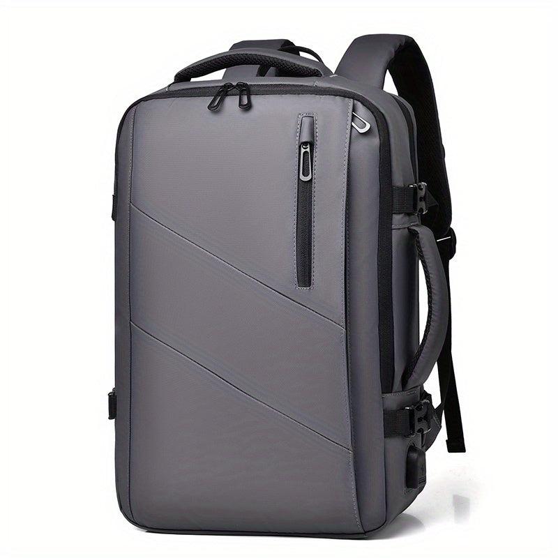Large Laptop Backpack with USB Charging Port & Luggage Strap