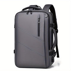 Large Laptop Backpack with USB Charging Port & Luggage Strap