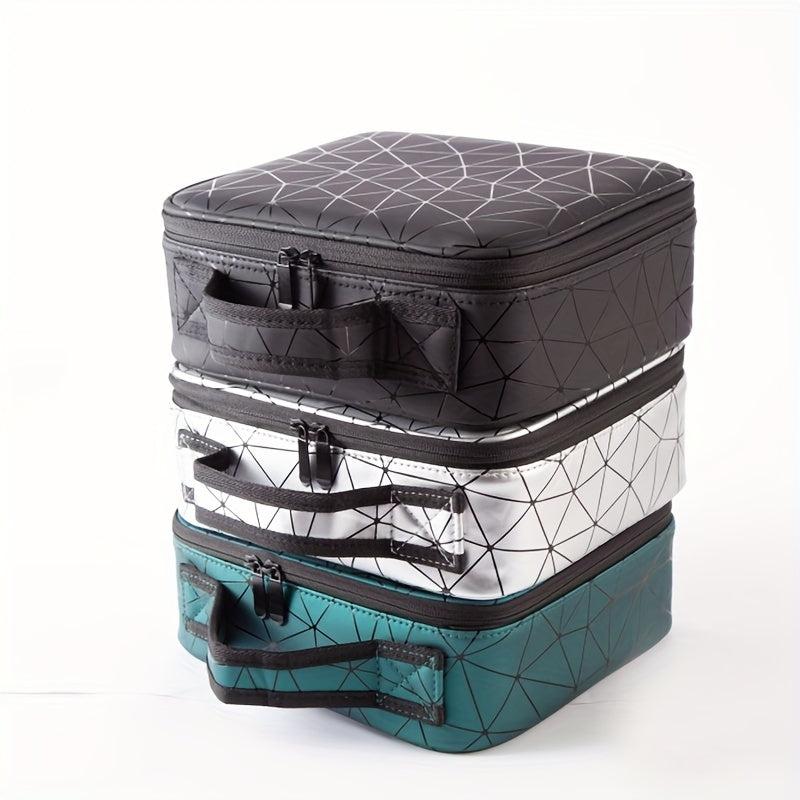 Waterproof Rhombus Toiletry Bag Portable Large Capacity Cosmetics Bag