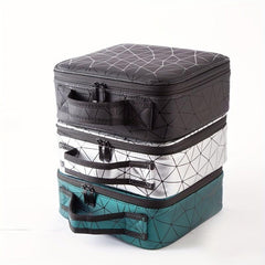 Waterproof Rhombus Toiletry Bag Portable Large Capacity Cosmetics Bag