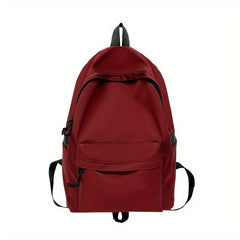 Solid Backpack High School Student Backpack College Student Backpack