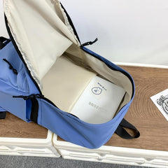 Solid Backpack High School Student Backpack College Student Backpack
