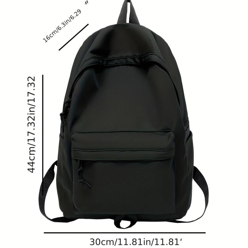 Solid Backpack High School Student Backpack College Student Backpack