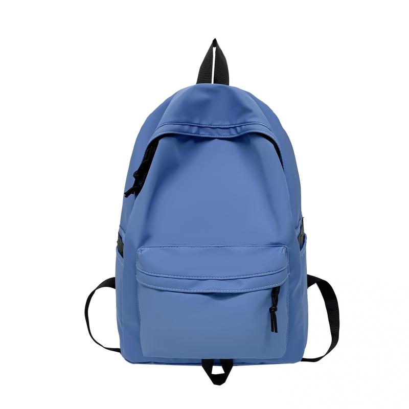 Solid Backpack High School Student Backpack College Student Backpack