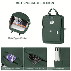 Solid Spine Protection Backpack for Men Women Business School Travel