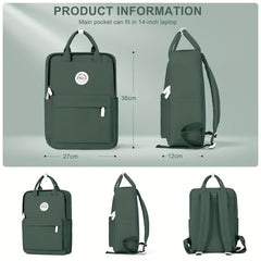 Solid Spine Protection Backpack for Men Women Business School Travel
