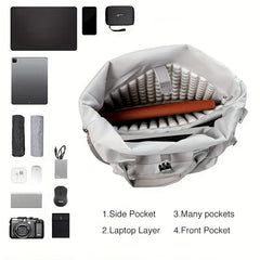 Waterproof 2 in 1 Laptop Backpack and Handbag