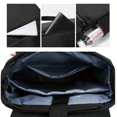 Waterproof Oxford Cloth 14" Laptop Backpack USB Port Outdoor Travel Bag