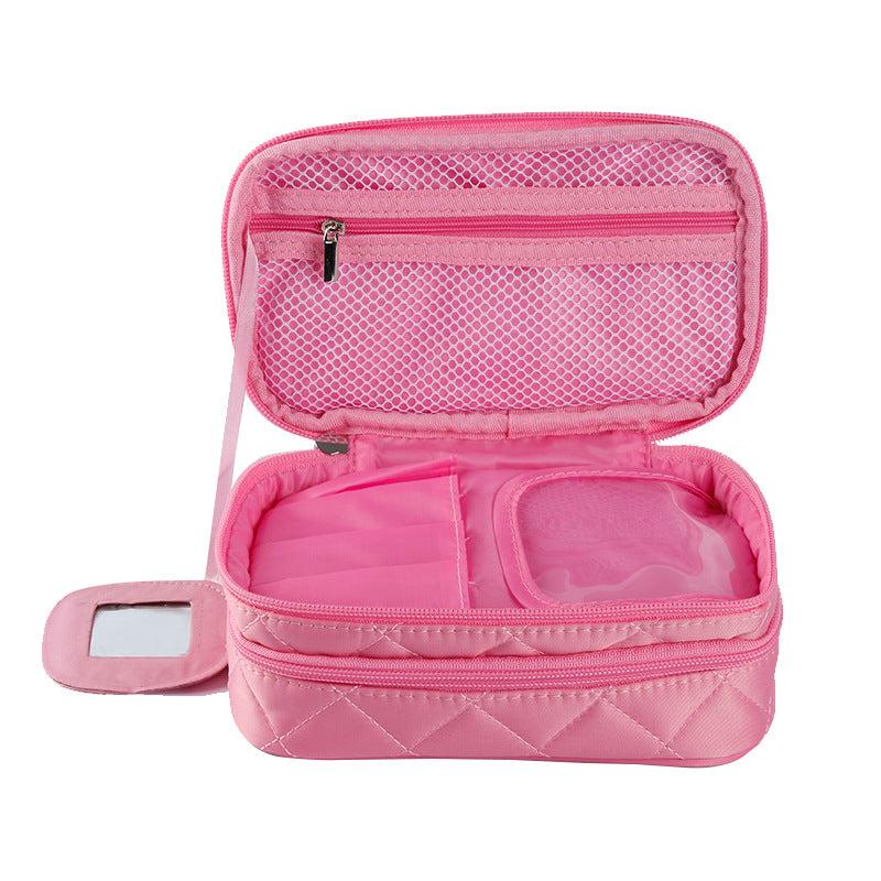 Waterproof Double Layer Travel Makeup Bag Toiletry Pouch