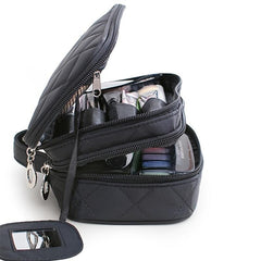 Waterproof Double Layer Travel Makeup Bag Toiletry Pouch