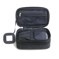 Waterproof Double Layer Travel Makeup Bag Toiletry Pouch