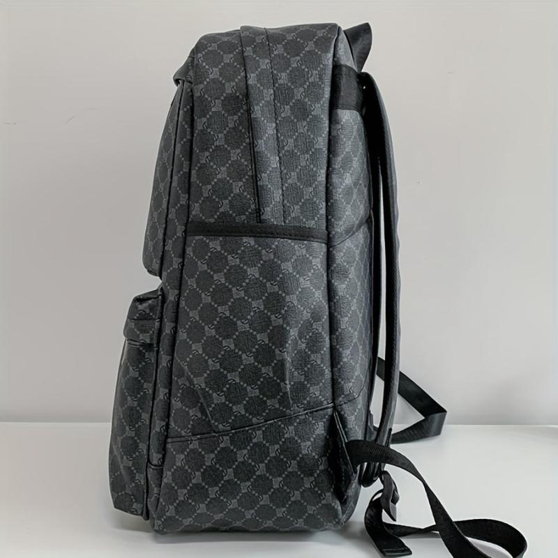 Leather Travel Backpack Laptop Bag for School College Student