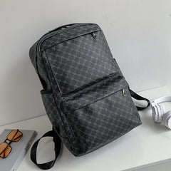 Leather Travel Backpack Laptop Bag for School College Student