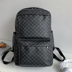 Leather Travel Backpack Laptop Bag for School College Student