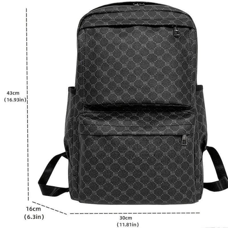 Leather Travel Backpack Laptop Bag for School College Student