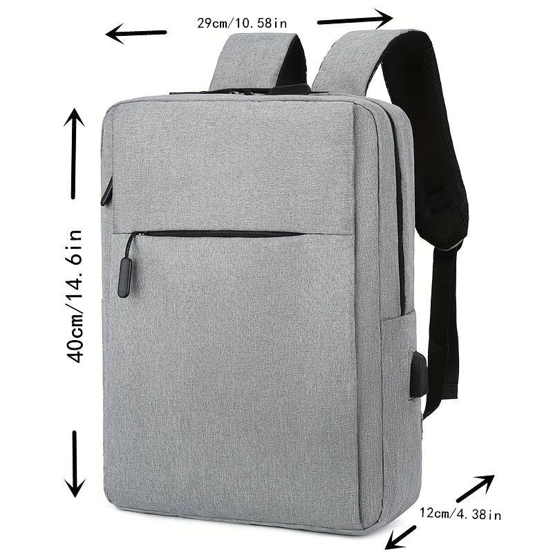 Retro Outdoor Oxford Cloth Charging Backpack