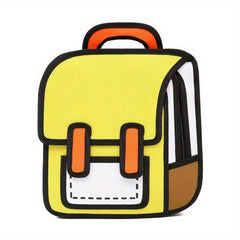 Cartoon Comic Backpack 2D Drawing Style