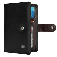 US Vaccine Card Holder Bank Card Passport Protector Clip PU Leather Case