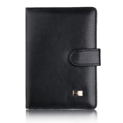 US Vaccine Card Holder Bank Card Passport Protector Clip PU Leather Case