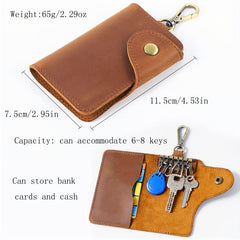 Leather Key Organizer Bag for Men