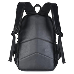 Men's Leather Rivet Backpack Laptop Backpack Travel Backpack