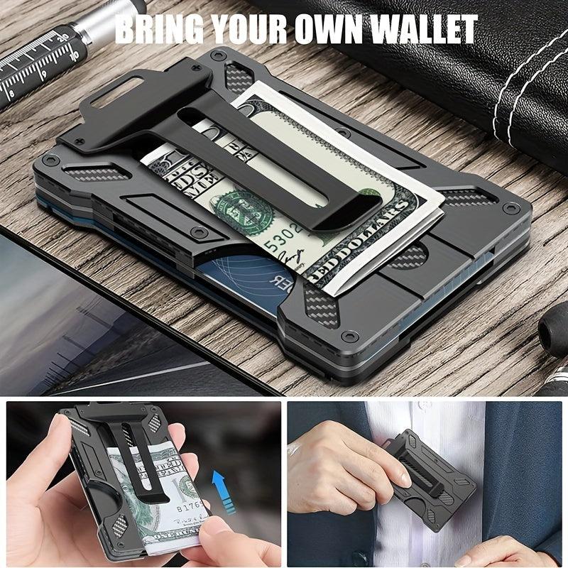 RFID Blocking Slim Aluminum Money Clip Wallet for Men
