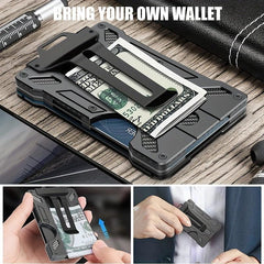 RFID Blocking Slim Aluminum Money Clip Wallet for Men