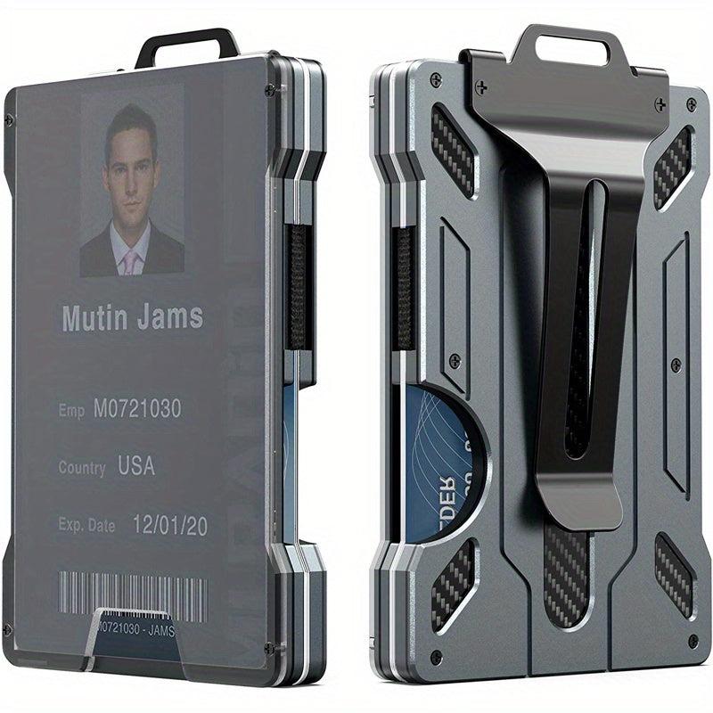 RFID Blocking Slim Aluminum Money Clip Wallet for Men