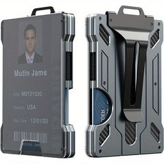 RFID Blocking Slim Aluminum Money Clip Wallet for Men