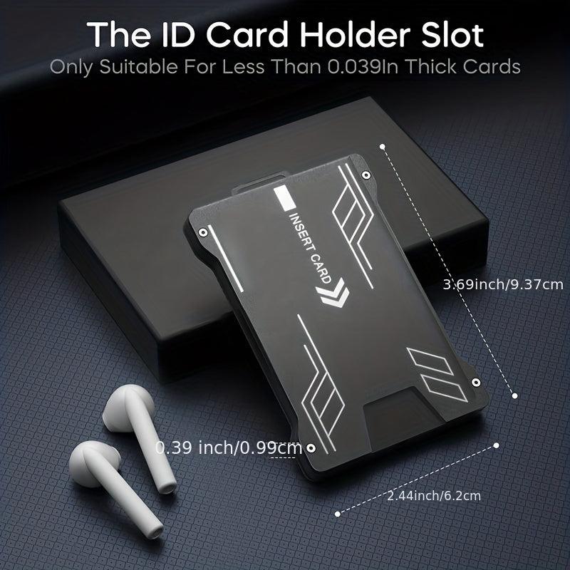 RFID Blocking Slim Aluminum Money Clip Wallet for Men