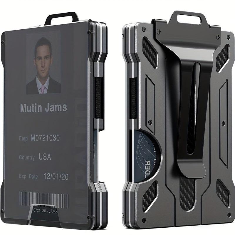 RFID Blocking Slim Aluminum Money Clip Wallet for Men