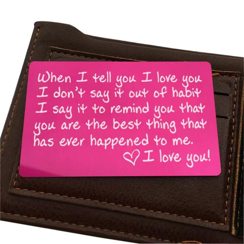 Romantic Love Card - When I Tell You I Love You - Variety of Colors