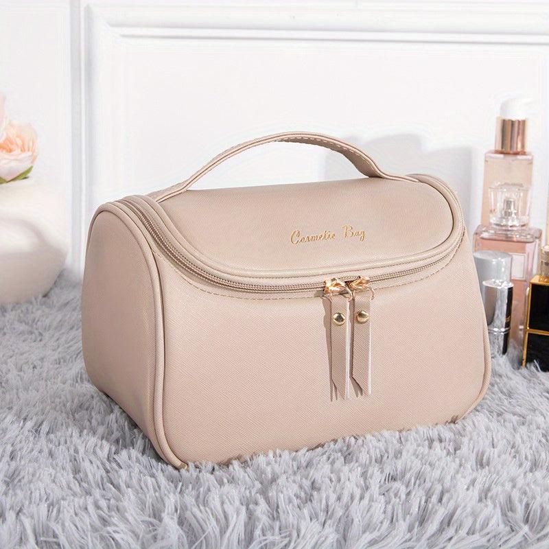 Removable Partition Square Cosmetic Bag Portable Travel Bag