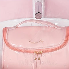 Removable Partition Square Cosmetic Bag Portable Travel Bag