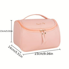 Removable Partition Square Cosmetic Bag Portable Travel Bag