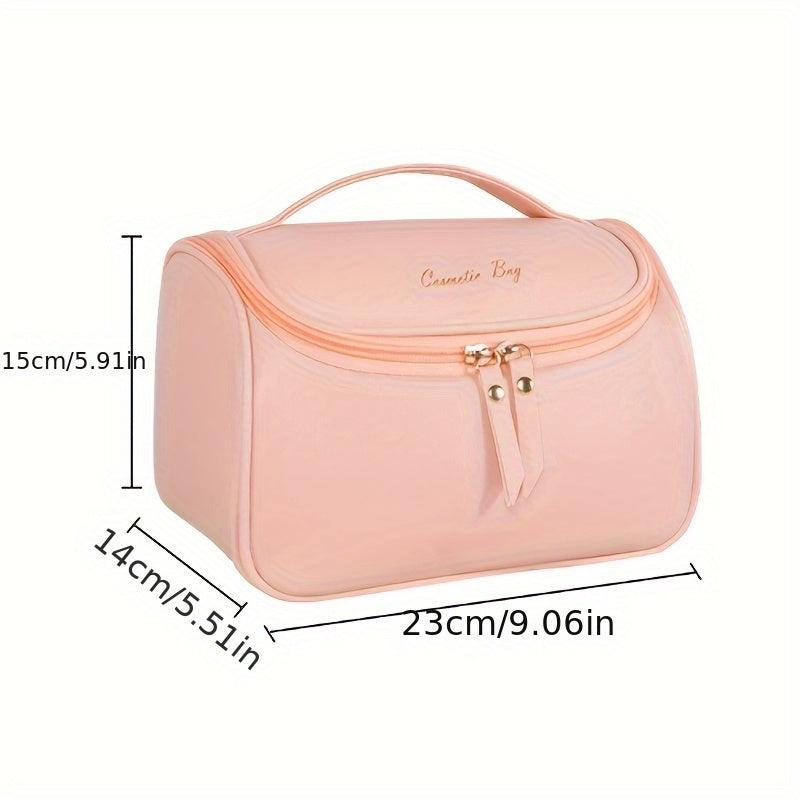Removable Partition Square Cosmetic Bag Portable Travel Bag