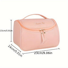 Removable Partition Square Cosmetic Bag Portable Travel Bag