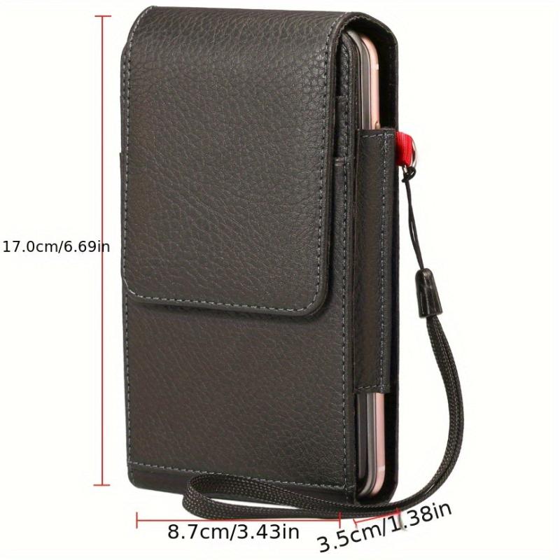 Two-Layer Phone Bag Credit Card Pouch Belt Loop