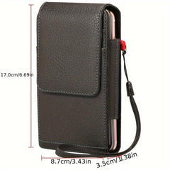 Two-Layer Phone Bag Credit Card Pouch Belt Loop