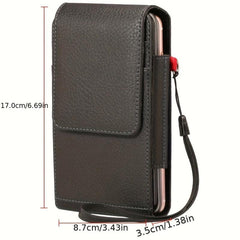 Two-Layer Phone Bag Credit Card Pouch Belt Loop