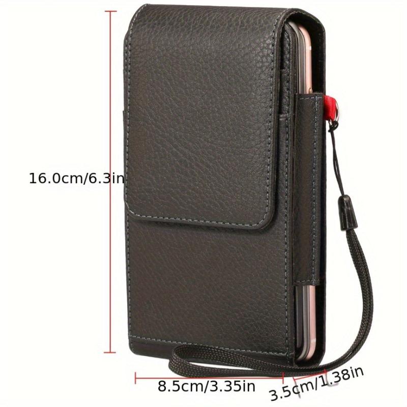 Two-Layer Phone Bag Credit Card Pouch Belt Loop