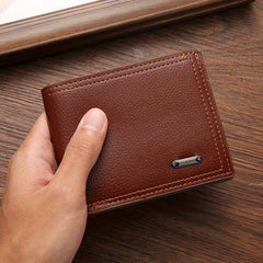 Men's Wallet Business Money Clip Ultra-thin Card Bag Soft Leather