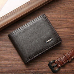Men's Wallet Business Money Clip Ultra-thin Card Bag Soft Leather